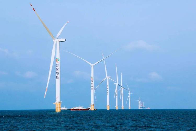 国家电投山东半岛南3号海上风电项目首批风机成功并网